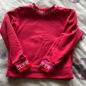 Moncler Maglia Girocollo Logo Womens Sweatshirt XS